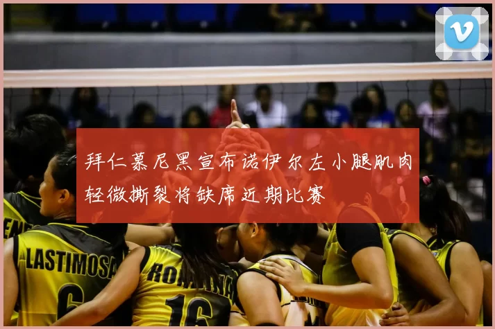 拜仁慕尼黑宣布诺伊尔左小腿肌肉轻微撕裂将缺席近期比赛